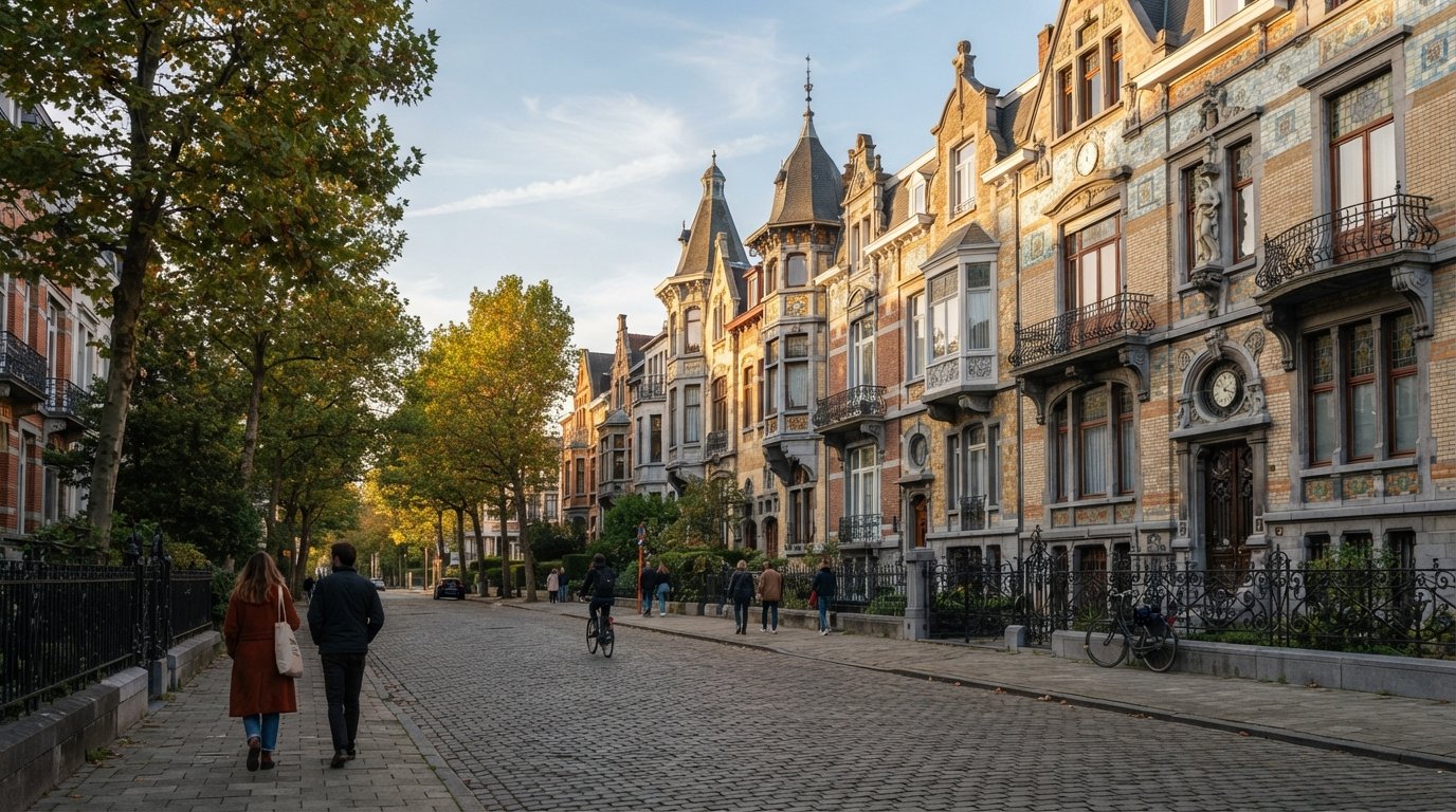 Zurenborg, Antwerp: Art Nouveau Streets and Terrace Life
